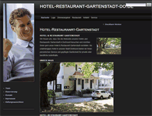 Tablet Screenshot of hotel-restaurant-gartenstadt-do.de